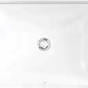 KOHLER 20000-0 Caxton Rectangle Undermount Bathroom Sink with Overflow Drain, 20-1/4" W x 15-11/16" D, White