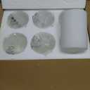 6 Pack White Frosted Glass Shades Replacement,5.51in Height,3.94in Diameter,1.65in Fitter, Cylinder Glass Shade Covers Replacement Globe for Pendant Light Floor lamps light fixtures Wall Sconces