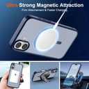 SUPFINE Magnetic for iPhone 17 Case (Compatible with MagSafe)(Military Grade Drop Protection) Translucent Matte Shockproof with Anti-Fingerprint Phone Cover 2025,Navy Blue