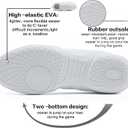 White Cheer Shoes for Girls Womens Cheer Shoes Youth Girls Cheerleading Shoes Competition Gear Dance Tennis Sports Training Athletic Comfortable Flats Breathable Soft Kids Cheer Sneakers (4.5)