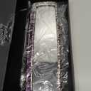 Osilly Bling Car Rearview Mirror, Decorations Rear View Mirror with Crystal Rhinestones & Diamonds, Car Interior Trim Accessories, Clip-on & HD Glass, Sparkly Gift (Purple)