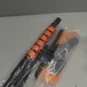 33" Snow Brush and ice Scraper for car Windshield, 2 in 1 with 360Rotating Brush Head, Thick PVC Brush, Detachable and Assembled, with Ergonomic Foam Grip for Cars(Heavy Duty ABS, Orange)