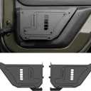 Metal Rear Door Pocket Storage Box for 2009-2018 Jeep Wrangler JK JKU, Accessories Car Door Organizer Storage Large Capacity,2PCS