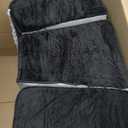 Foot Rest for Under Desk at Work, Adjustable Footrest for Office Chair & Gaming Chair,Ergonomic Footrest Pillow Desk Foot Stool with Washable Cover for Home, Airplane, Travel (Black)