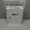 Serenelife Weatherproof Wall Mount Locking Mailbox Galvanized Steel Drop Box with Metal Flap for Mail Letters, Newspaper, Money Box, Decorative Mailboxes for Outside, Home Office, Businesses