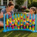 2 Pack Giant Color Matching Challenge Game, Speed Rings Stack Board Games, XL-2Pack Matching Stack Game