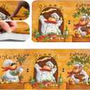Chef Rug for Kitchen Floor, Fat Chef Kitchen Mats for Floor 2 Piece, Italian Kitchen Rugs Sink Front and Memory Foam Kitchen Mats Cushioned Anti Fatigue for Farmhouse Kitchen Decor 17"x30"+17"x47"