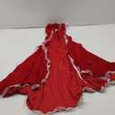 Colorful House Velvet Red Riding Hooded Velvet Cloak Halloween Christmas Cosplay Party Fancy Cape 27.56"