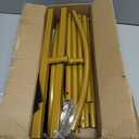 6.6FT Metal Wedding Arch Stand Gold Square Arched Backdrop Frame for Party Ceremony Valentines Day Birthday Bridal Baby Shower Garden Floral Balloon Arch Decoration