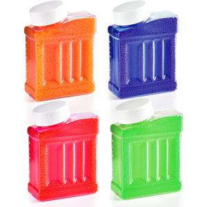 TANSAR Gel Ball Blaster Ammo Splat Refill (7-8 mm, 4 Bottles, 120,000 Pieces), Bullets for Gel Splatter Blaster Outdoor Shooting Game Ages 14+