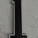 ISUNMEA 9 Inch Solar Lighted House Numbers for Outside, Light Up Waterproof LED Address Numbers Signs for Houses, Large Personalized Illuminated Exterior Modern House Numbers Light (1-Black, 9IN)