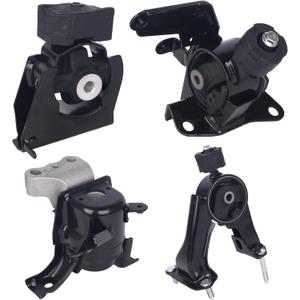 KUSATEC 4PCS Engine Motor Mount & Transsmission Mount Set Compatible with Pontiac Vibe 2009 2010; Toyota Corolla Matrix 2009 2010 2011 2012 2013, Replacement for A62015 A62023 A62027 A62022