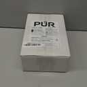 PUR Plus Vertical Faucet Mount Water Filtration System, Lead-Reducing Water Filter For Sink Faucet, Easy Install, 100 Gallons, Compatible with Sinks with External Aerators, Grey