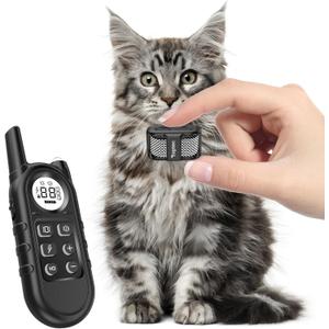 Smallest & Lightest Cat Training Collar, Cat Safe Shock Collar with Shock, Vibration, Sound 3 Modes to Stop Meowing, Rechargeable, Effective for Bad Behavior(Black) Smallest & Lightest Cat Training Collar, Cat Safe Shock Collar with Shock, Vibration, Sound 3 Modes to Stop Meowing, Rechargeable, Effective for Bad Behavior(Black)