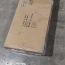 Thick Upholstered Kitchen Chairs 1pcs No Armrests Leather Cushion Dining Chair with Walnut Backrest Black Iron Legs