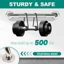 2 Pack 16 Inch Grab Bars for Bathtubs and Showers, Safety Bathroom Shower Grab Bars for Seniors Holds up to 500LBs, Handicap Grab Bars Stainless Steel, Anti Slip Shower Handle for Wall, Elderly