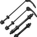 AiTuiTui 1 Pair Bike Quick Release Axle Skewer Bicycle Hub Parts, Front & Rear Axle Hollow Shaft Kit Replacement for Road, Mountain, MTB, BMX Bikes