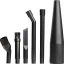 CRAFTSMAN CMXZVBE38668 1-1/4 in. 6-Piece Micro-Cleaning Wet/Dry Shop Vac Attachment Kit, Industrial-Grade Shop Vacuum Accessories for Intricate and Detail Cleaning, Fits 1-1/4 in. Hose Diameter