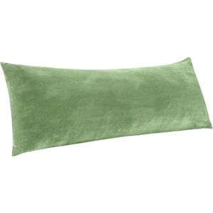 BEDELITE Body Pillow Cover with Zipper Closure, Super Soft and Cozy Fuzzy Fleece Body Pillow Case Cover 20 x 54 Inches, Sage Green
