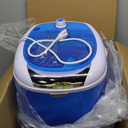Mini Portable Washing Machine, 5.5 lbs Washing Capacity, Compact Laundry Washer with Durable Design, Single Tub, Rotary Controller, Small Washer Machine for Home Apartment Dorms and RV, Blue