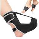 Plantar Fasciitis Night Splint Sock Upgraded Plantar Fasciitis Brace for Women Men with Arch Support for Achilles Tendonitis Foot Drop Heel Spur Pain Relief Black (Medium)