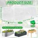 2 Pack Garden Netting for Raised Beds, 6x3 FT Mesh Plant Covers with Drawstring for Garden Protection, Raised Bed Bird Netting Pest Barrier Screen for Protecting Vegetables Fruits Flowers Crops