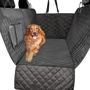 Back Seat Extender for Dogs, Car Seat Cover for Back Seat, Dog Hammock, Non Inflatable Car Bed Mattress for Car SUV Truck (Black),  size 53x17x22