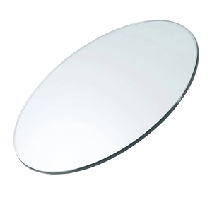 24 inch Round 1/4" Thick Pencil Polished Edge Glass Table Top - Tempered, Scratch Resistant & Safety Replacement Glass Designed for Dining, Coffee, Patio & End Tables