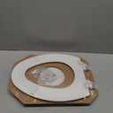 Mayfair Cassel Slow Close Toilet Seat, Easy Clean, Non Slip Premium Wood Seat, Easy Install, Made in USA, Elongated, White