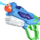 Water Gun for Kids, Super Squirt Guns Water Soaker Blaster - 4 Shooting Modes Switch - 26 Ft Long Shooting Range - Quick Refill - Summer Water Toys Gun for Boys Girls Adults Outdoor Pool/Garden (1 Pack, Green)