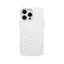 Reoomukk Vintage Polka Dot Phone Case for iPhone 15 6.1", Aesthetic Trendy Cute Boho Pattern Classic Elegant Slim Chic Pretty Protective Cover for Girls Women,White