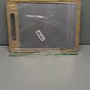 Titanium Cutting Board – Reversible Bamboo & Titanium Chopping Board with Juice Groove, Easy to Clean. 1 board