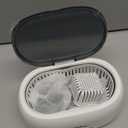 Adiding Jewelry Cleaning Machine, 650mL Ultrasonic Glasses Rings Cleaner Professional Denture Coins Watch Cleaner with 5 Digital Timer Degas Mode Diamond Earrings Necklaces (Blue)