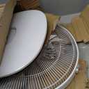 Amazon Basics 16" DC Motor Standing Floor Fan, 12 Speed with Remote, 3 Breeze Modes, Dual-Layered Blades (10 Blades), Timer, Energy Efficiency and Quiet DC Motor (28W), White