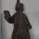 NIKKY HOME Easter Bunny Decorations, Vintage Resin Bunny Figurine with Lantern, Metal Rabbit Tealight Candle Lantern Holder Rabbit Outdoor Statues Gift for Garden Home