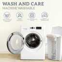 Set of 2 Chiffon Ombre Sheer Curtains, Gradient Window Curtain Panels Drapes, Grommet Top Semi Sheer, Voile Window Treatment for Girls Bedroom, Living Room, Patio Door, 52 x 63 in, Blue-Grey