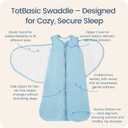 Newborns Swaddle Sleep Sack 03 Months, 1.0 TOG Baby Blanket for Newborns, Soft Sleeping Bag for Infants (Blue, S)