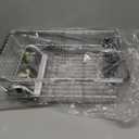 Dish Drying Rack in Sink, Expandable Stainless Steel Dish Drainers for Kitchen Counter, Dish Dryer Rack for Inside Sink, Over The Sink Dish Racks with Utensil Holder, Silver