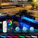 Pond Waterfall Kit with Colorful LED Lights & 1200GPH Pond Pump, APP & Remote Control, Auto Timer, Pond Waterfall Spillway with 9.8FT Corrugated Tube for Pool, Garden, Patio, Backyard-P46DC