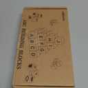 AXEARTE Alphabet Letters Stacking Blocks, 26 Wooden ABC Building Blocks for Toddlers, Number, Animals Icons on Every Side, Preschool Learning Educational Toys Montessori Sensory Toys for Kids