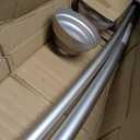 Zenna Home Curved Shower Curtain Rod, No Drill, 50-72 Inch Adjustable Tension Shower Rod for Bathroom, Rustproof, Non-Slip, Adds Room in Shower, Chrome