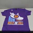 5K Marathoner Road Runner Athlete Run Walk Roll 5 Km T-Shirt Size L