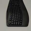 Wireless Keyboard and Mouse Combo, 2.4G Full Size Wave Keys Ergonomic Keyboard with Wrist Rest, Phone Holder, 3-Level DPI Wireless Silent Mouse with 6-Buttons, for Windows, Mac OS, Laptop, PC (Black)