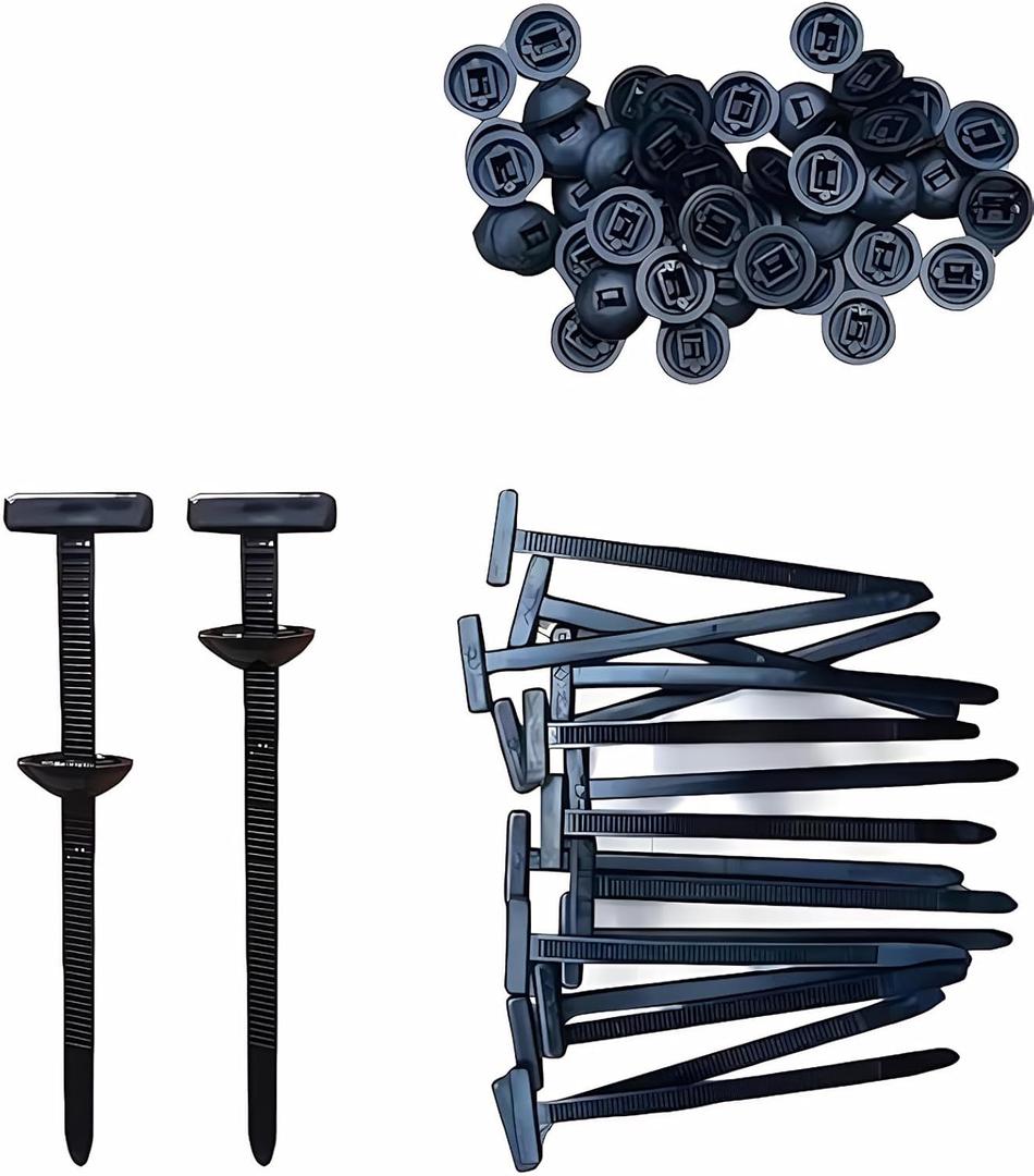 2 x 2026 upgraded heavy-duty self-locking nylon cable ties with uv protection for car repair, home, and cable management (100)