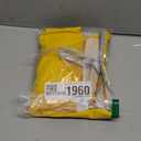 Lukovee Dog Raincoat, Adjustable Dog Rain Jacket with Clear Hooded Double Layer for Large Medium Small Dogs Puppies, Waterproof Rain Coat Poncho with Reflective Storage Pocket & Rim (Yellow, L)