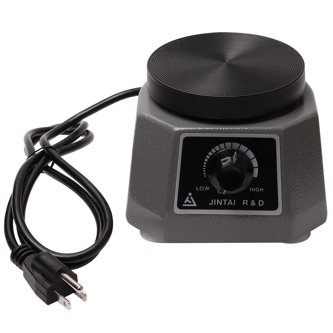 Dental Lab Vibrator 4" Round Lab Equipment Shaker Oscillator Heavy Duty Platform Roundness Vibrator Plaster 110V 100W