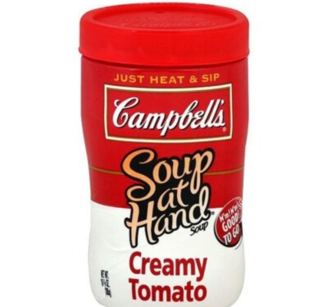 Campbell's On The Go Creamy Tomato Soup, 11.1 oz - Case of 8 BB 10/25