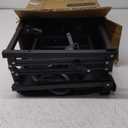 Collapsible Wagon Cart with Wheels, 150L Lightweight Foldable Utility Cart, Portable Rolling Wagon for Garden, Shopping, Sports, Camping, Transport, Black