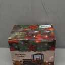 Christmas Snow Globe Lantern Truck Water Glittering Globe with Snowman 8 Music Songs Christmas Snow Globes USB & Battery Operated for Christmas Festival Decorations Gifts (Truck-Snowman)