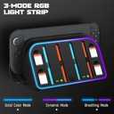 Hosanwell Switch 2 Wall Mount, RGB Light Wall Mount for Switch 2, 4 Joy-Cons Charging, 4 Game Slots,Black [nintendo_switch_2]